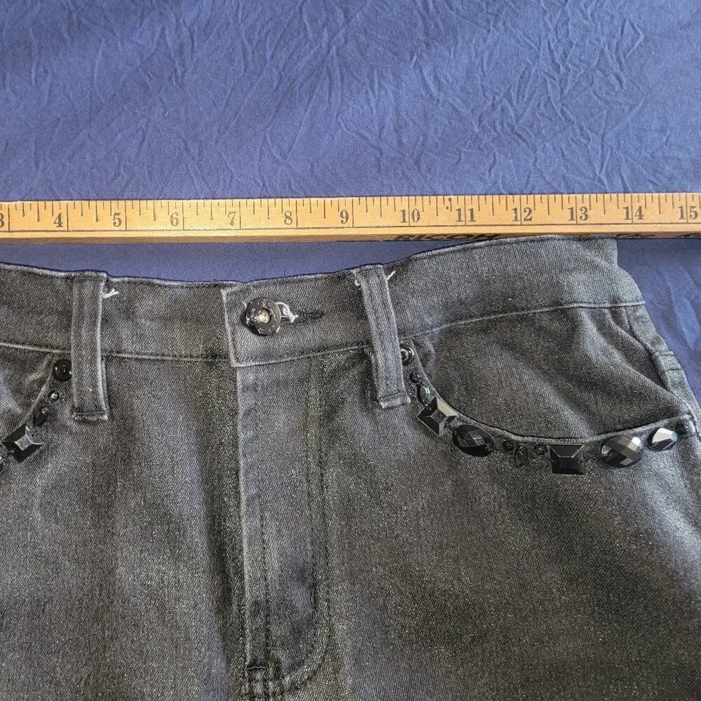 Diane Gilman (4 Tall) embellished straight leg jeans
